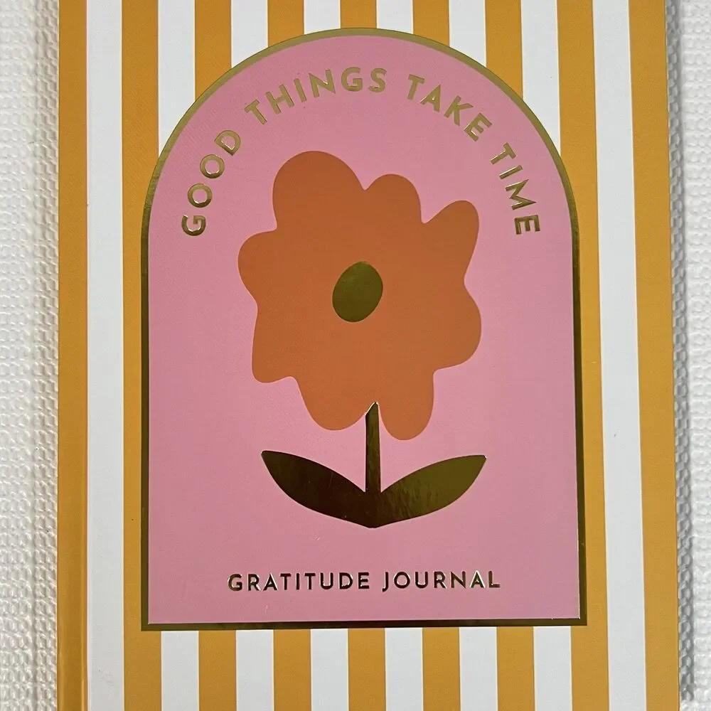 Good Things Take Time Hardcover Guided Gratitude Journal Multi 60 Lined Pages